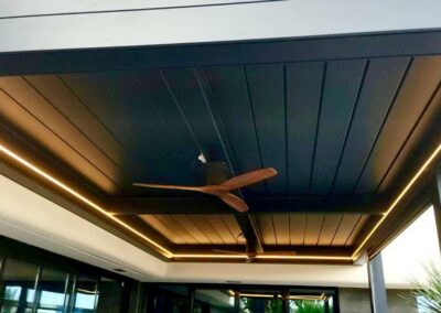 Instalación completa en terraza: ventiladores y luces LED